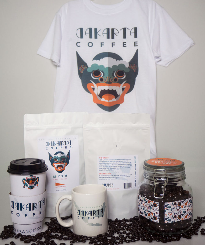 Jakarta Coffee Tshirt Bags Cup Candy