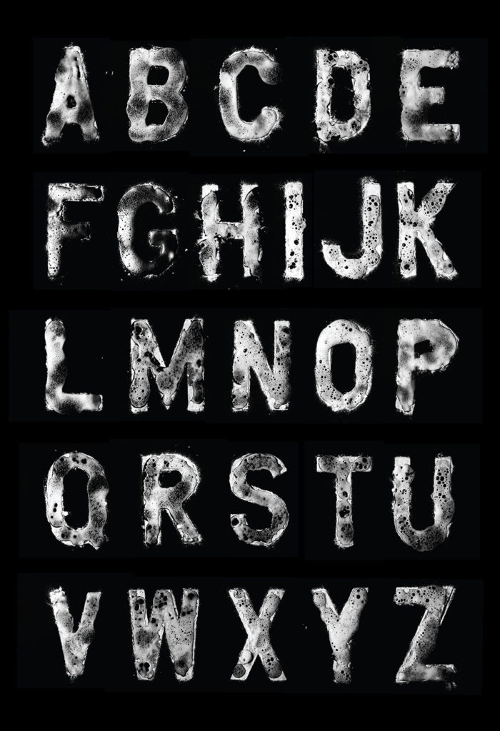 Alphabet Poster with Hand Made Type
