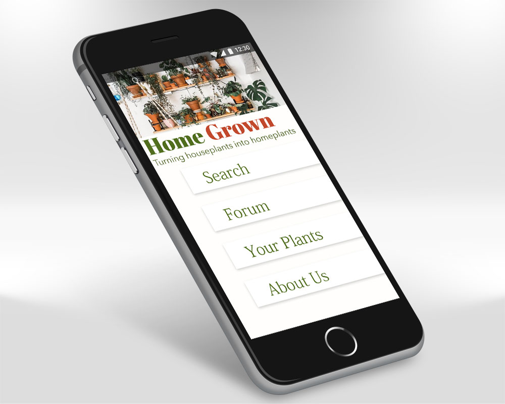 Home Grown App Design